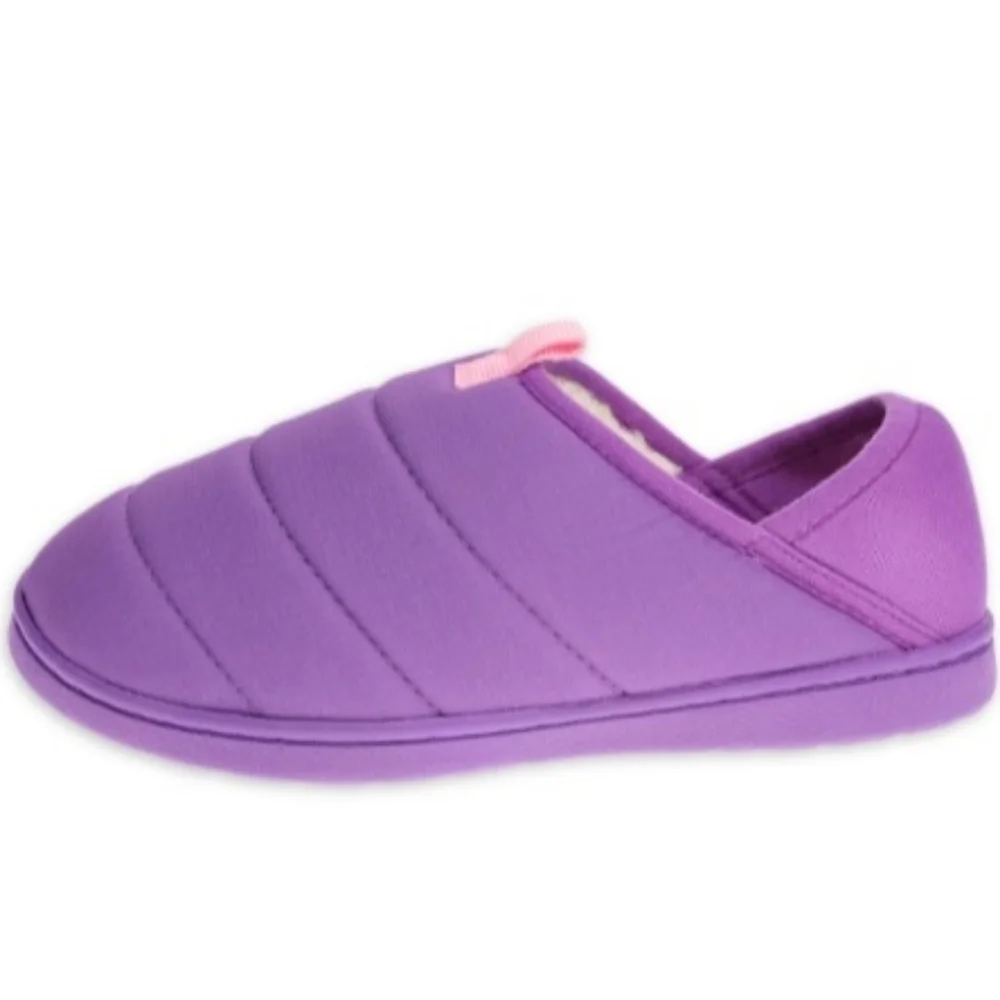Girls Quilted Puffer Slipper